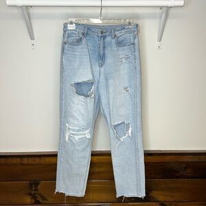 American Eagle Outfitters Light Blue Distressed Jeans